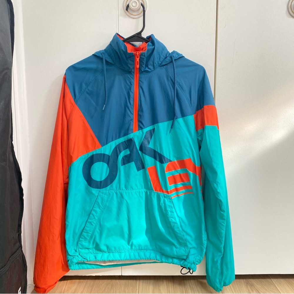 oakley fleece lined windbreaker